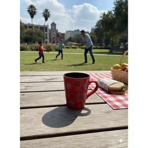 Splendid ! By Nygala Papacito Red With Designs Black/Light Blue